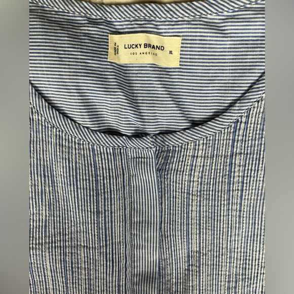 Lucky Brand Size:XL Top  Long Sleeve Button Down 100% Cotton - Picture 5 of 11